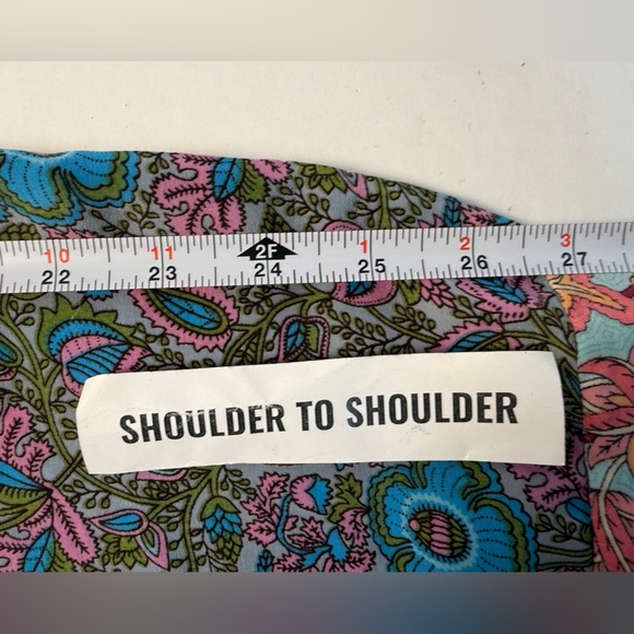 Karma Highway Floral Paisley Colorful Short Open Kimono OS Bohemian Hippie - Picture 6 of 10